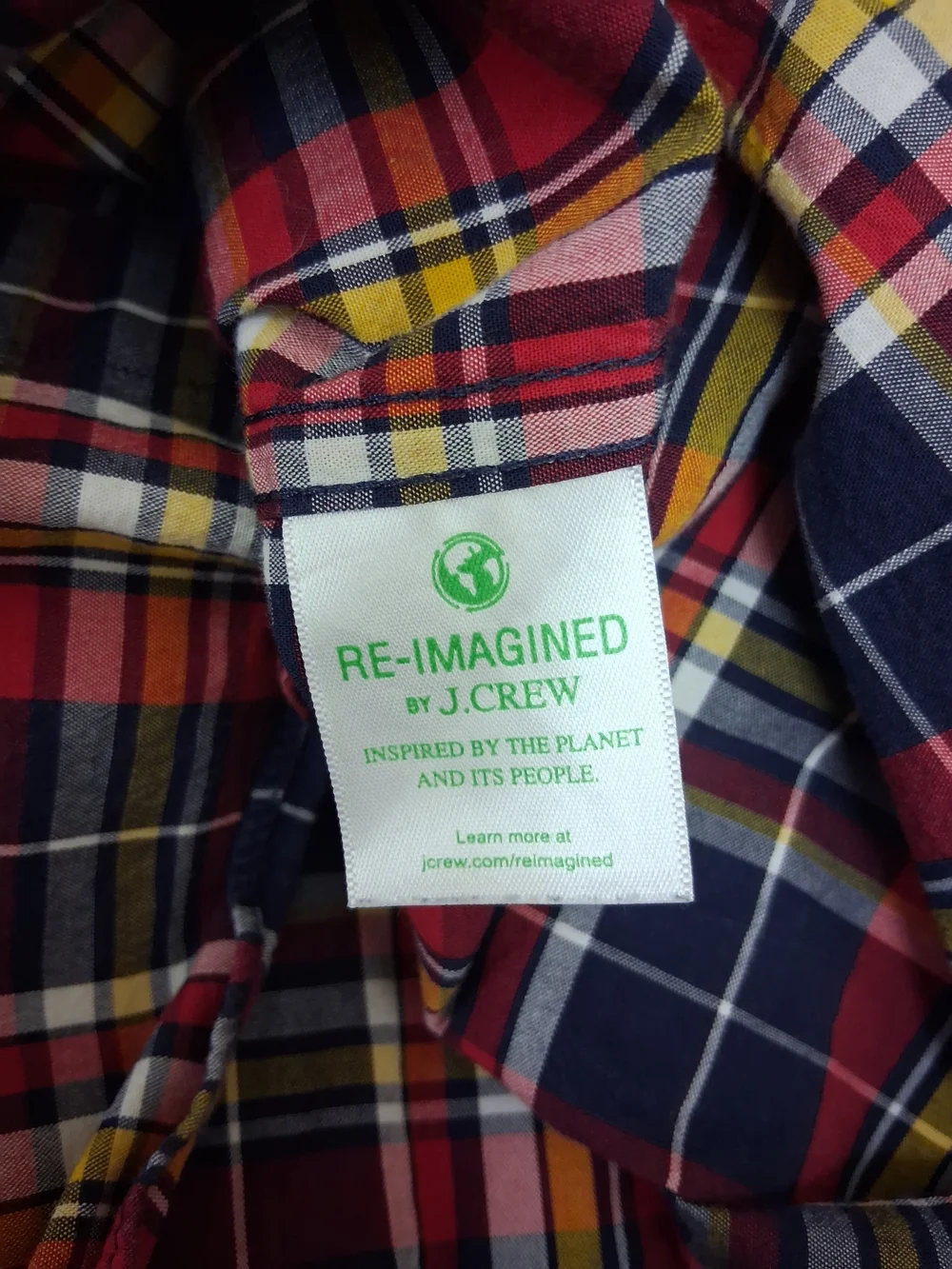 J.Crew Classic Flex Washed Button-Down Sport Shirt Multi Color Plaid Pattern L